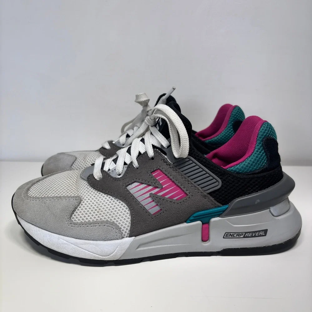 New Balance 997s Abzorb Gray‎ Pink Teal South Beach Running Shoes Sneakers 8 - Picture 12 of 12